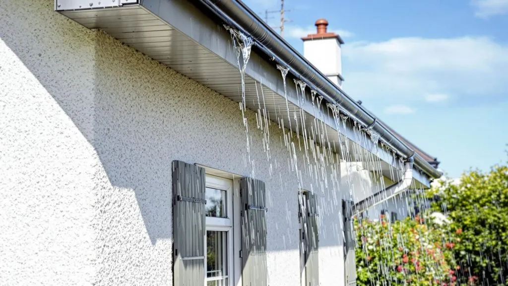 leaking gutters